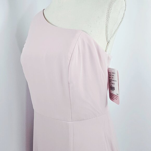 Thread Women's Pink One Shoulder Circle Skirt Chiffon Maxi Dress Size 10R NWT - Picture 5 of 16
